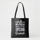 Tote Bag Proud Boyfriend of A Class 2026 Graduation Grad (Devant)