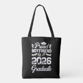 Tote Bag Proud Boyfriend of A Class 2026 Graduation Grad (Dos)