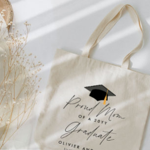 Tote Bag Proud mom of a class of 20YY graduate script Sweat