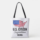 Tote Bag Proud New U.S. Citizen – American Map (Dos)