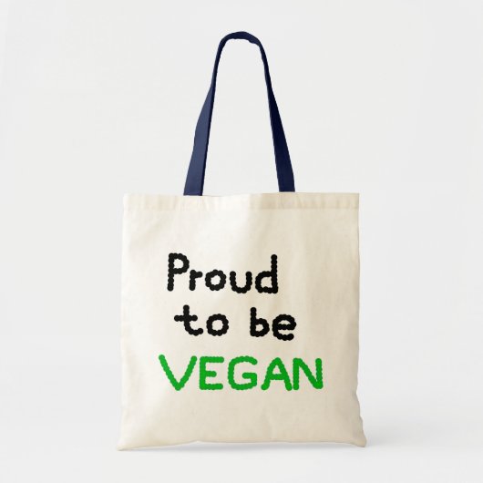 Tote Bag Proud to be Vegan (Devant)