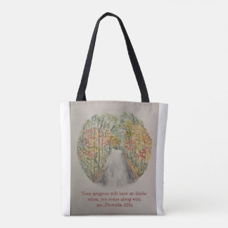 Tote Bag Proverbes 4:12a Fourre-tout