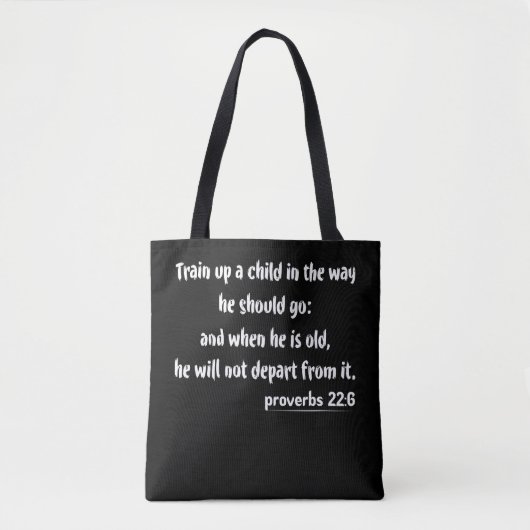 Tote Bag Proverbes de formation à la foi 22-6 (Devant)