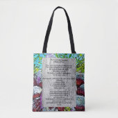 Tote Bag Psalm 23 biblical quote (Devant)