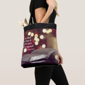Tote Bag Psaume 119:105 Ta Parole est une Lampe à mes pieds (De près)