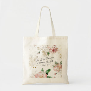 Tote Bag Psaume 16:11 En sa présence est pleine de joie
