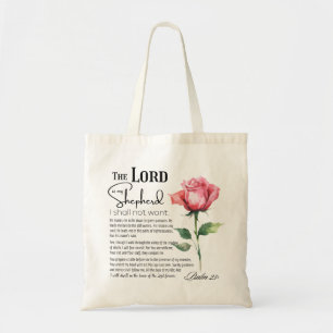 Tote Bag Psaume 23 Le Seigneur est ma Fleur berger