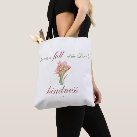 Tote Bag psaume 33 bonté (De près)