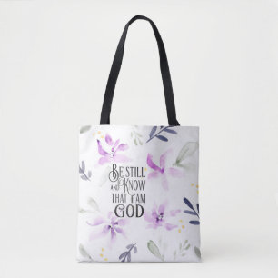 Tote Bag Psaume 46:10 Be Still and Know that I
