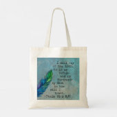 Tote Bag Psaume 91:2 Verse de la Bible (Dos)