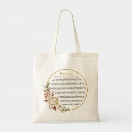 Tote Bag Psaume 91 NKJV (Devant)