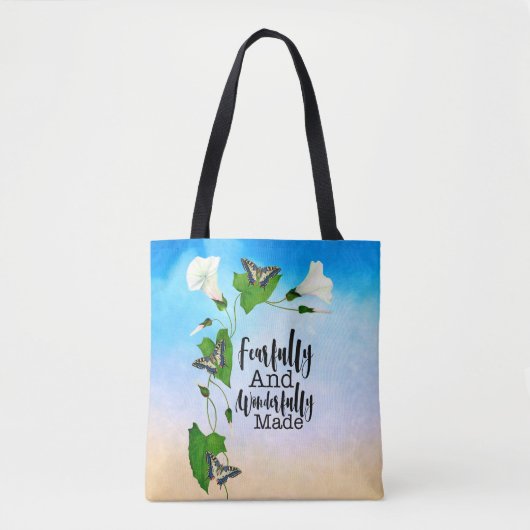 Tote Bag Psaume Fearful and Wonderful Fade 139:14 (Devant)