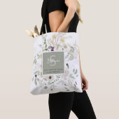 Tote Bag Psaumes 46:5 Dieu est dans son Fleur sauvage (De près)