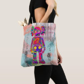 Tote Bag Psychedelic Kaw (De près)