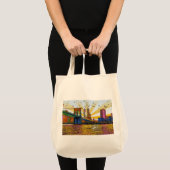 Tote Bag Psychedelic New York : Brooklyn Bridge, WTC #1 (Devant (produit))