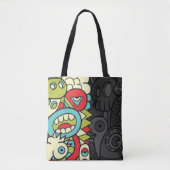 Tote Bag Psychedelic Patterns (Devant)