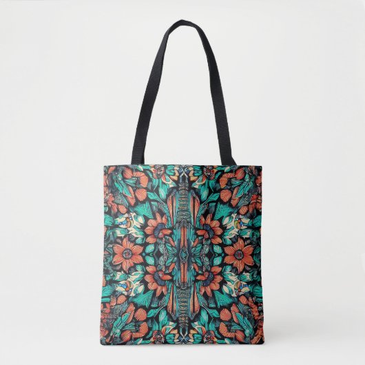Tote Bag Psychédélique hawaïenne (Devant)