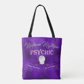 Tote Bag Psychique Crystal Ball Gold et violet (Dos)