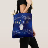 Tote Bag Psychique Crystal Ball Or et Bleu (De près)