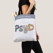 Tote Bag Psychologue PsyD sur mesure (De près)