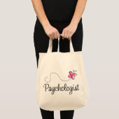 Tote Bag Psychologue rose mignon de papillon (Devant (produit))