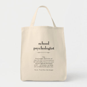 Tote Bag Psychologue scolaire Définition Merci Cadeau