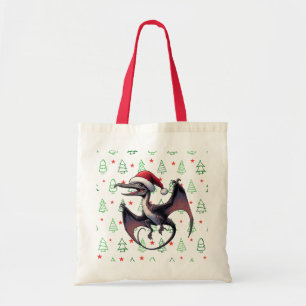 Tote Bag Pterodactyle de Noël