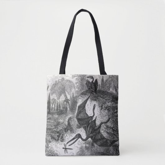 Tote Bag Pterodactyles jurassiques (Devant)