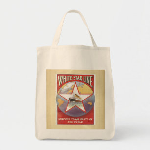 Tote Bag Publicité ancienne pour les bateaux de croisière W