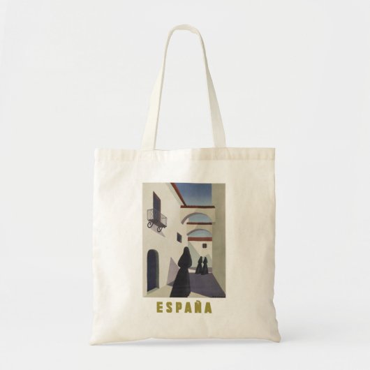 Tote Bag Publicité de voyage vintage en Espagne (Devant)