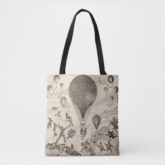 Tote Bag Publicité Française Pour Le Fabricant De Ballons (Devant)