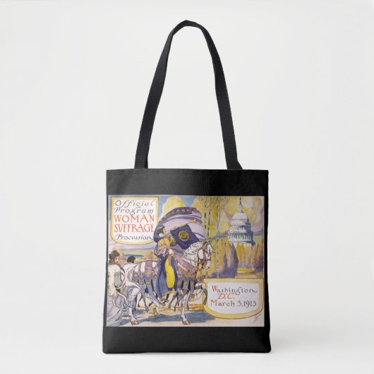 Tote Bag Publicité vintage pour le suffrage féminin (Devant)