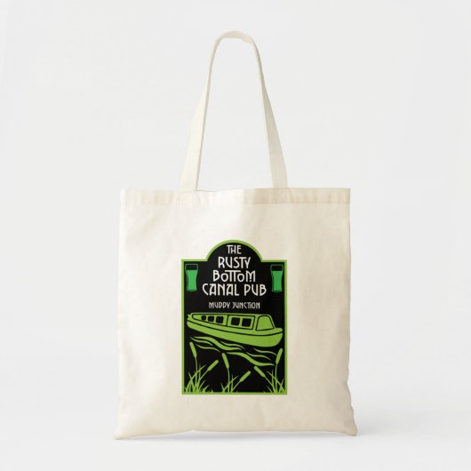 Tote Bag Pubs Narrowboat Canal (Devant)