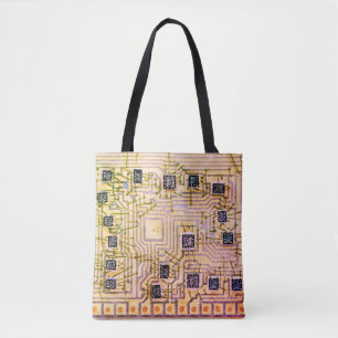 Tote Bag Puce de silicium rétro