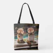 Tote Bag Puces dans les lunettes de lecture (Dos)