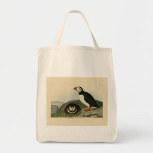 Tote Bag Puffin atlantique des oiseaux d'Amérique d'Audubon