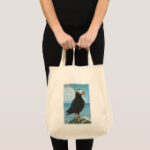 Tote Bag Puffin touffé de la côte de l'Oregon (Devant (produit))