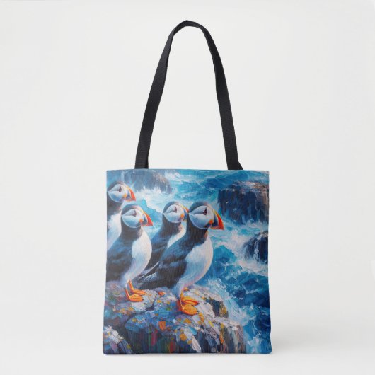 Tote Bag Puffins (Devant)