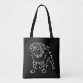 Tote Bag Pug Dogs Tree Christmas Sweater Xmas Pet Animal  (Devant)