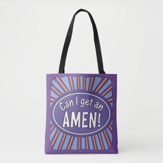 Tote Bag Puis-je avoir un AMEN ! (Devant)