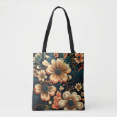 Tote Bag Puissance de fleur boho rétro (Devant)