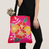Tote Bag Puissance des fleurs #9 Sangria (De près)