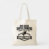 Tote Bag Puissance du cheval (Dos)
