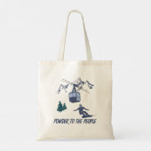 Tote Bag Puissance du snowboard pour le peuple Station de s (Dos)