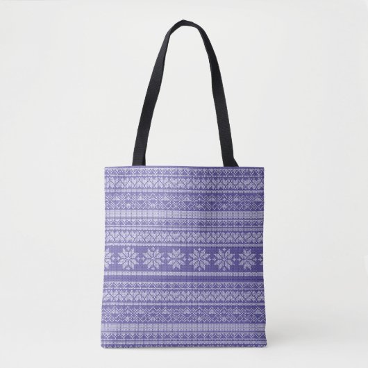 Tote Bag Pull tricoté en laine de Noël (Devant)