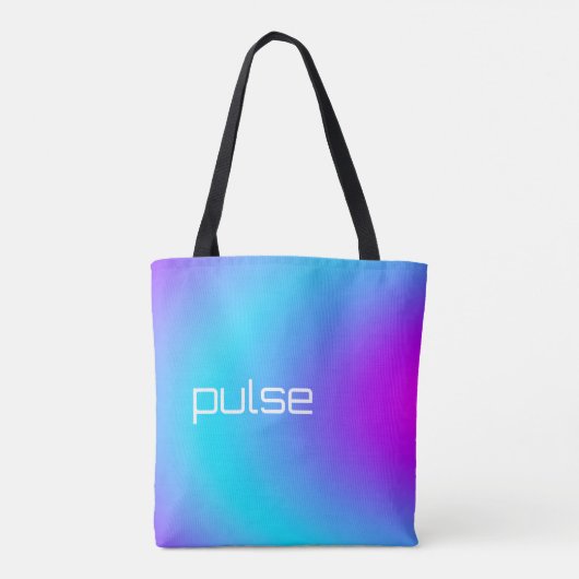 Tote Bag Pulse Prism - Vaporwave Vibe Gradient (Dos)
