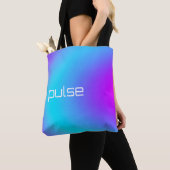 Tote Bag Pulse Prism - Vaporwave Vibe Gradient (De près)