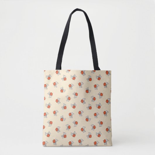 Tote Bag Pumpkin & Bones Halloween (Devant)