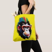 Tote Bag Punk Chimp (De près)