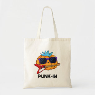 Tote Bag Punk in Funny Punk Rock Citrouille Pun